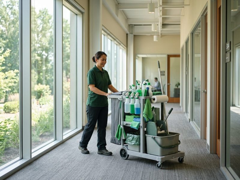 Green cleaning products for daytime service