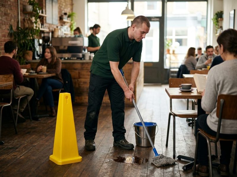 Immediate spill response by a day porter