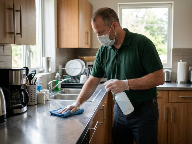 Breakroom and kitchen sanitizing