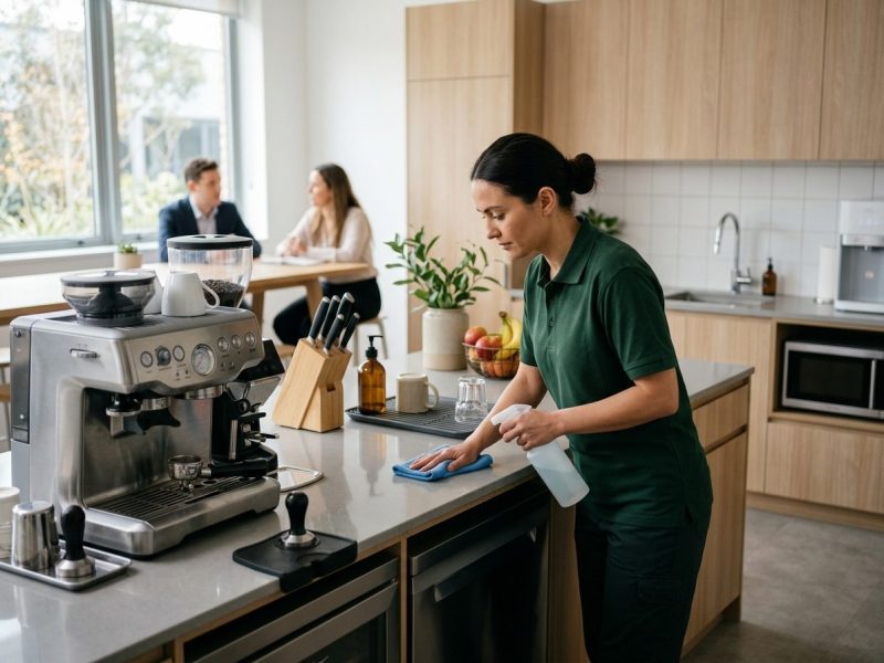 Office breakroom and kitchen cleaning
