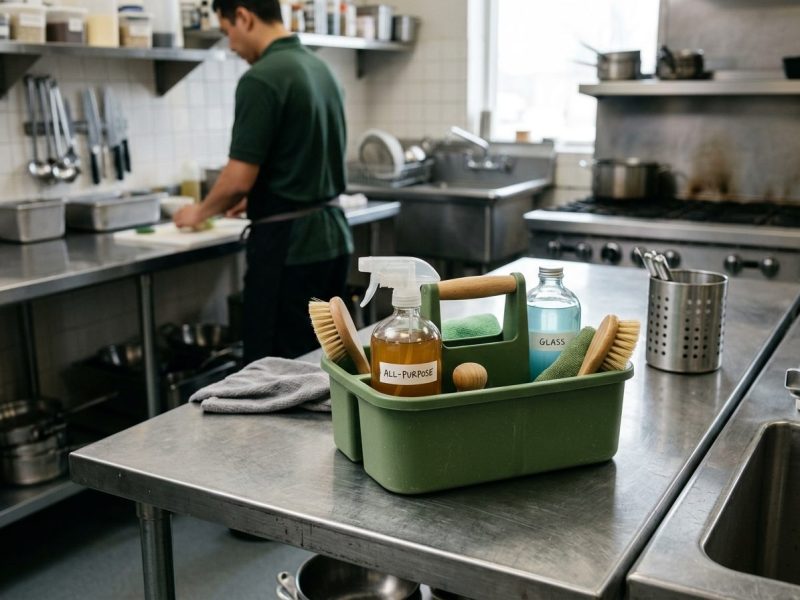 Green cleaning products safe for restaurants