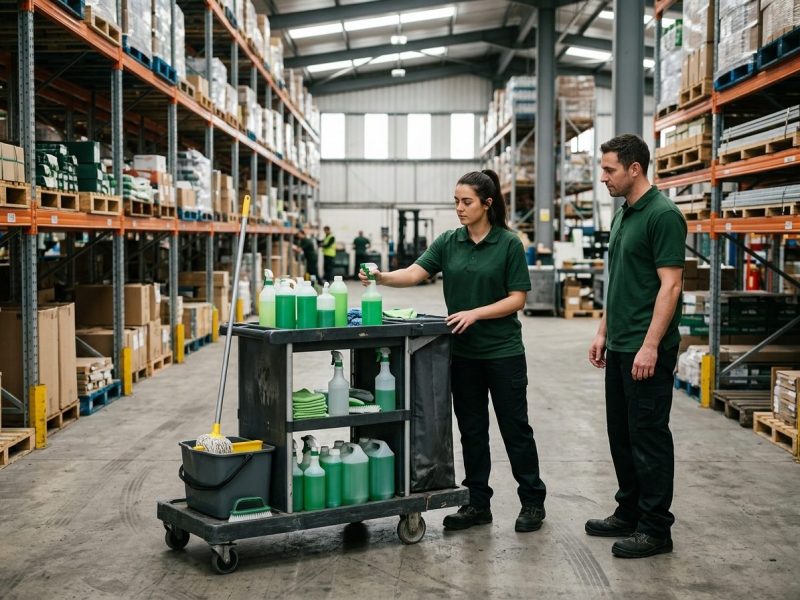 Green cleaning products for industrial facilities