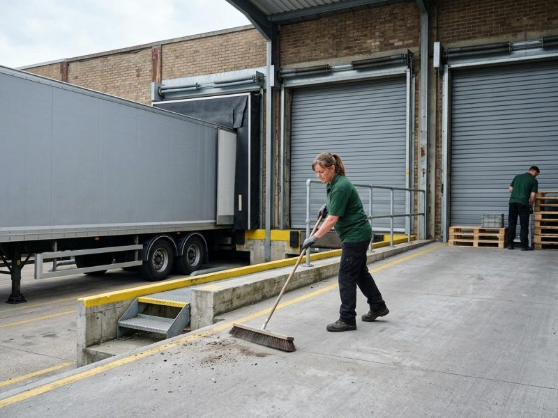 Loading dock cleanup service